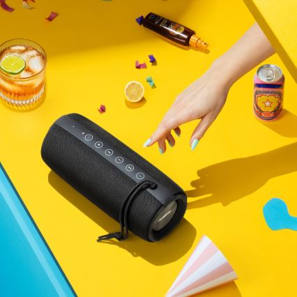 Niceboy Titan 4 - Coluna LED sem fios com microfone e power bank 50W/4000 mAh IPX7 preto