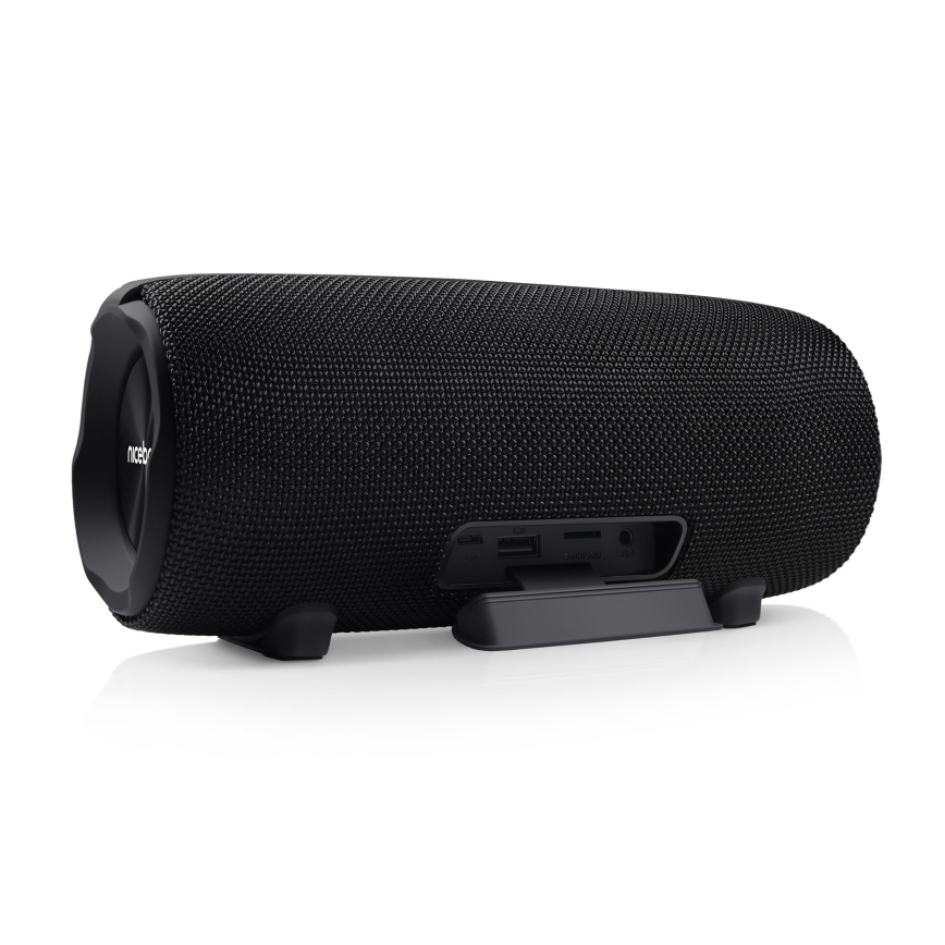 Niceboy Titan 4 - Coluna LED sem fios com microfone e power bank 50W/4000 mAh IPX7 preto