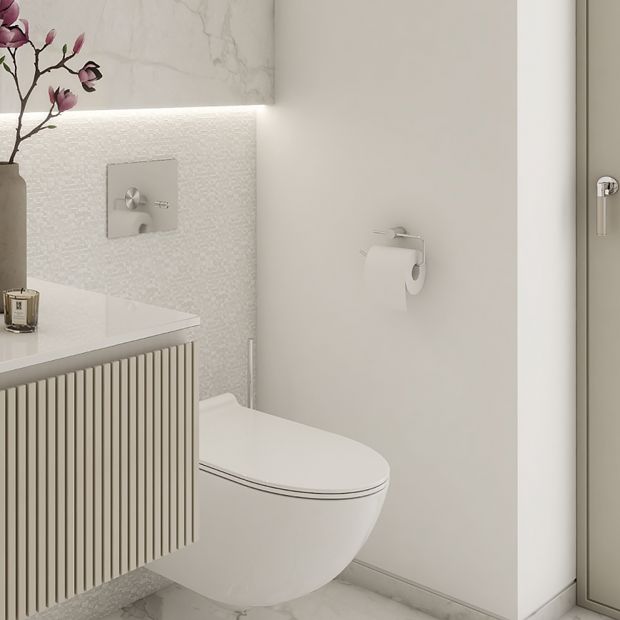 NIMCO BR 11055-26 - Suporte de papel higiénico BORMO cromado brilhante