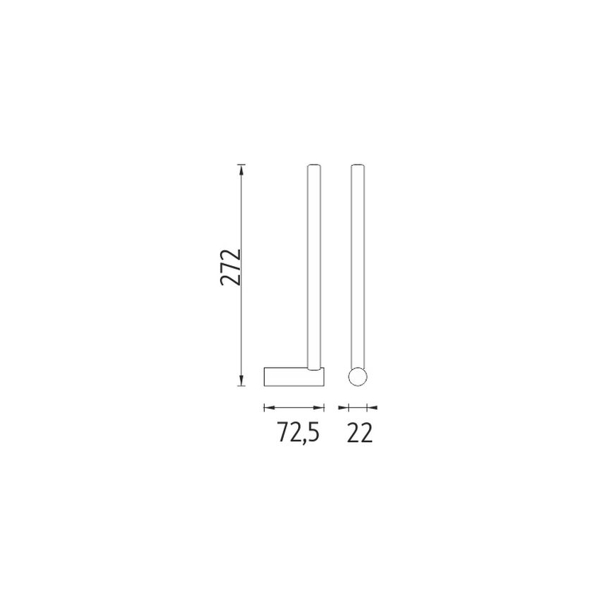 NIMCO BR 11055S-26 - Suporte de papel higiénico BORMO cromado brilhante