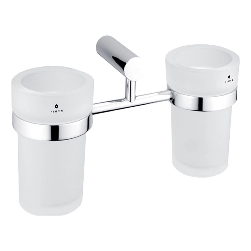NIMCO BR 11058DW-26 - Suporte de parede para escova de dentes BORMO mate copo/cromado brilhante