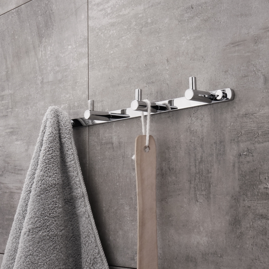 NIMCO BR 11104-26 - Suporte de parede para toalha BORMO 30 cm cromado brilhante