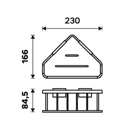 NIMCO Ki 14003-B-26 - Prateleira de parede para duche KIBO cromado brilhante