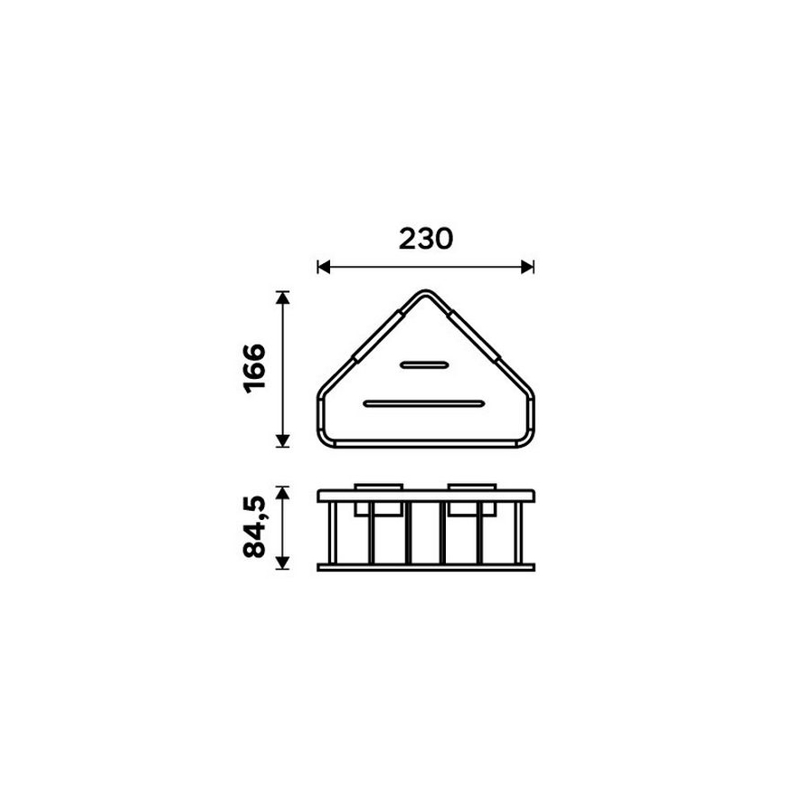 NIMCO Ki 14003-B-26 - Prateleira de parede para duche KIBO cromado brilhante