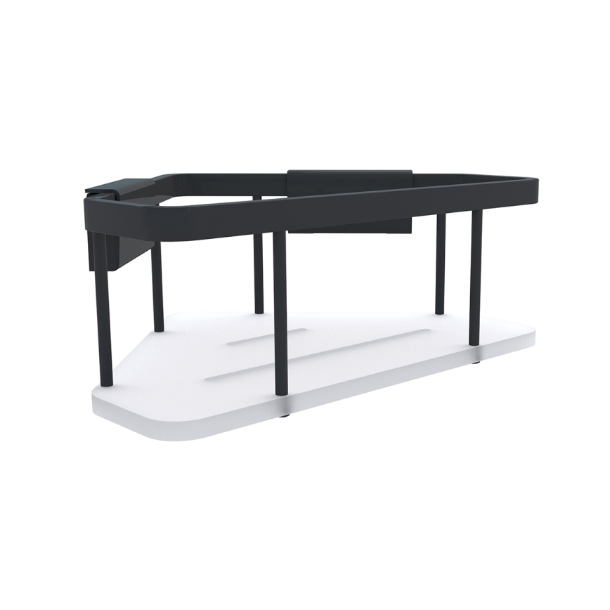 NIMCO Ki-14003-B-90 - Prateleira de parede para duche KIBO mate preto/branco