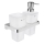 NIMCO MA 2905831H-26 - Distribuidor de sabão para parede e suporte para escova de dentes MAYA 290 mm mate copo/cromado brilhante