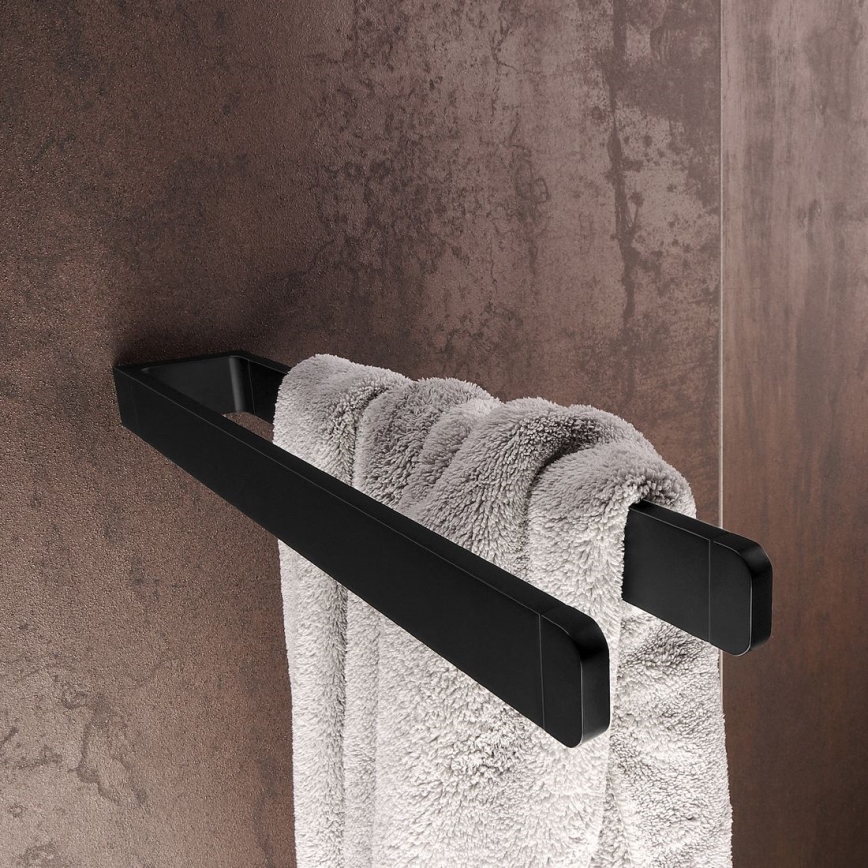 NIMCO MAC 29098-90 - Suporte de parede para toalha MAYA 37 cm mate preto