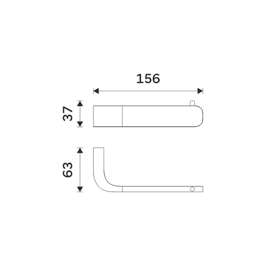 NIMCO NK 30055-26 - Suporte de papel higiénico NIKAU cromado brilhante