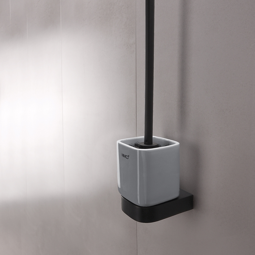 NIMCO NKC 30094KN-90 - Piaçaba de parede NIKAU branco/mate preto