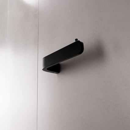 NIMCO NKC conjunto-94KN-90 - Piaçaba de parede e suporte para papel higiénico NIKAU branco/mate preto