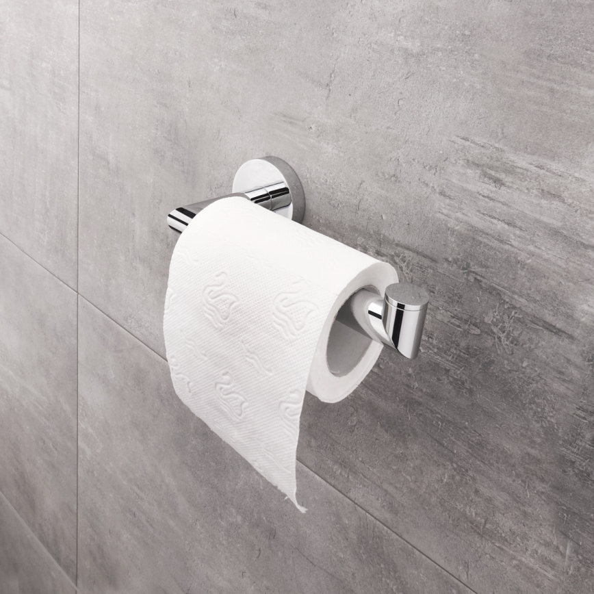 NIMCO UN 13055M-26 - Suporte de papel higiénico UNIX cromado brilhante