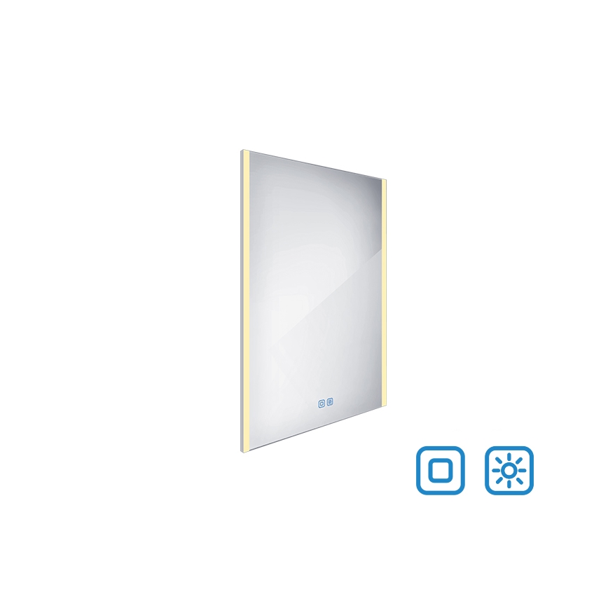 NIMCO ZP 11002VX - Espelho com retroiluminação LED para casa de banho com regulação LED/24W/230V 3000-6500K 80x60 cm IP44