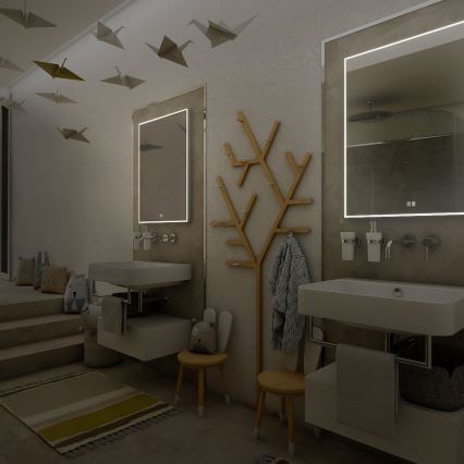 NIMCO ZP 13002VX - Espelho com retroiluminação LED de casa de banho com regulação LED/41W/230V 3000-6500K 80x60 cm IP44