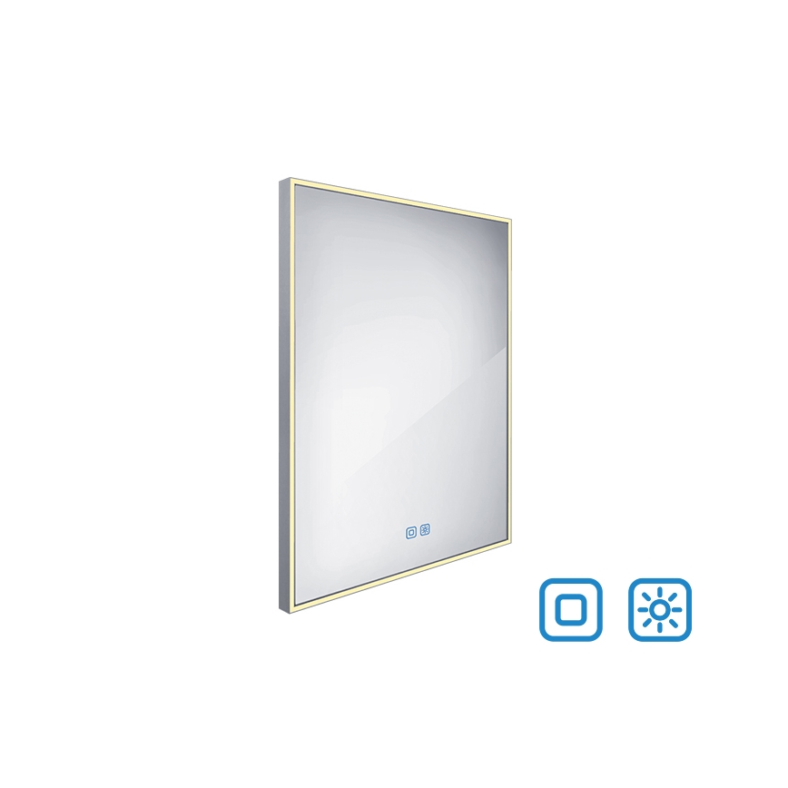 NIMCO ZP 13002VX - Espelho com retroiluminação LED de casa de banho com regulação LED/41W/230V 3000-6500K 80x60 cm IP44