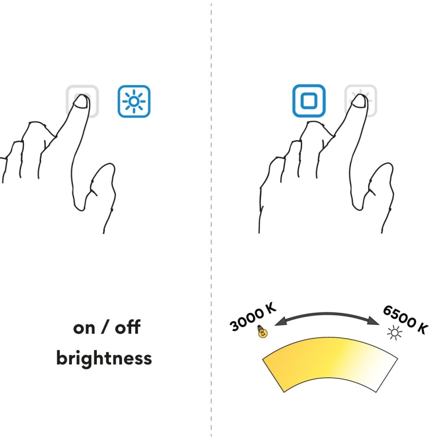 NIMCO ZP 26000RVX - Espelho com retroiluminação LED para casa de banho com regulação LED/26W/230V 3000-6500K diâmetro 60 cm IP44