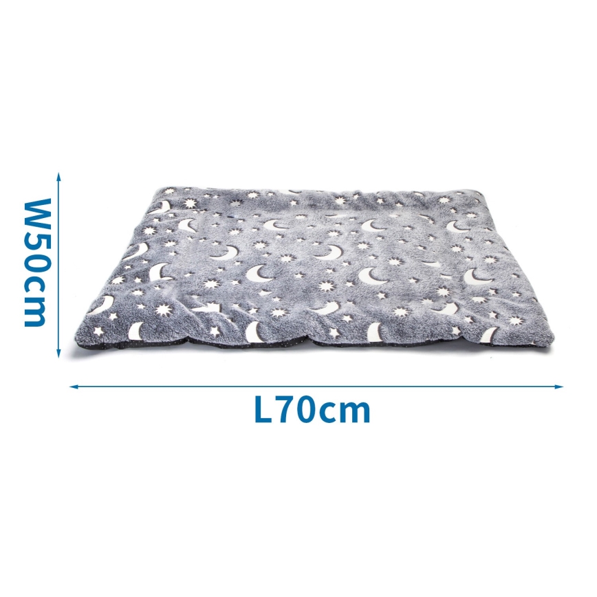 Nobleza - Cama para cães e gatos 70x50 cm cinzenta
