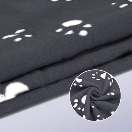 Nobleza - Cobertor para animais de estimação 100x120 cm preto