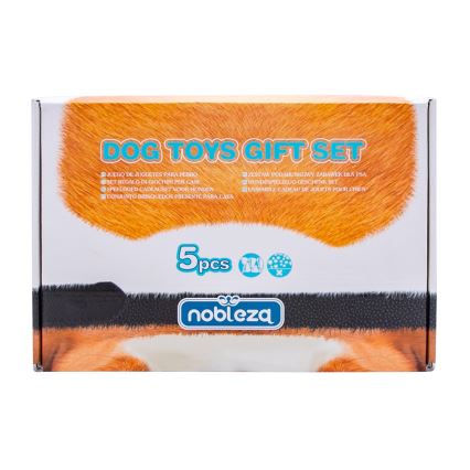 Nobleza - Conjunto de brinquedos para cães 5 unid.