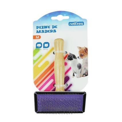 Nobleza - Escova para cães e gatos madeira