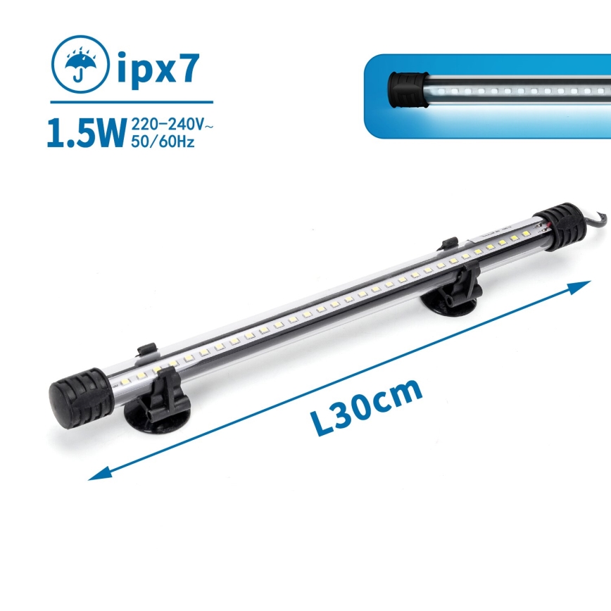 Nobleza - Iluminação LED para aquários LED/1,5W/230V IPX7 30 cm