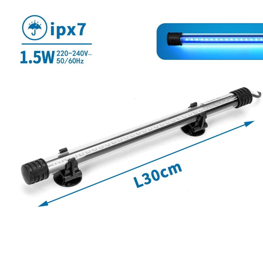 Nobleza - Iluminação LED para aquários LED/1,5W/230V IPX7 30 cm