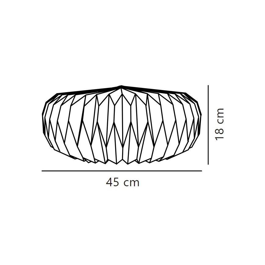 Nordlux - Abajur para candeeiro BELLOY E27 diâmetro 45 cm