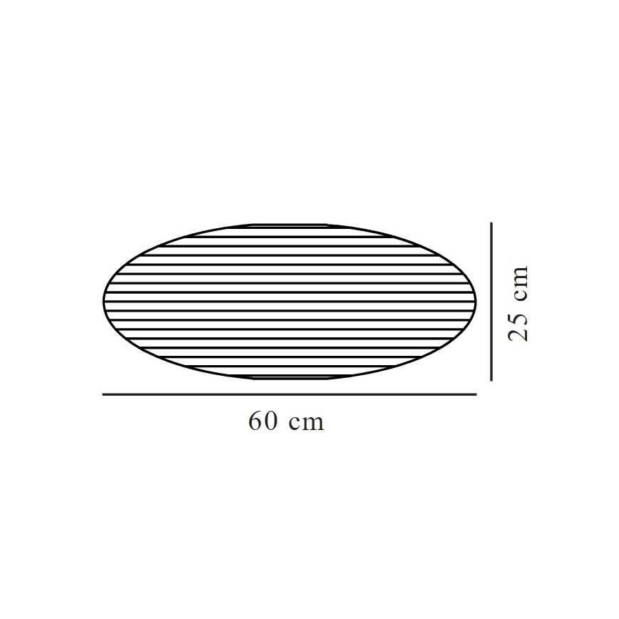 Nordlux - Abajur para candeeiro VILLO E27 diâmetro 60 cm castanho