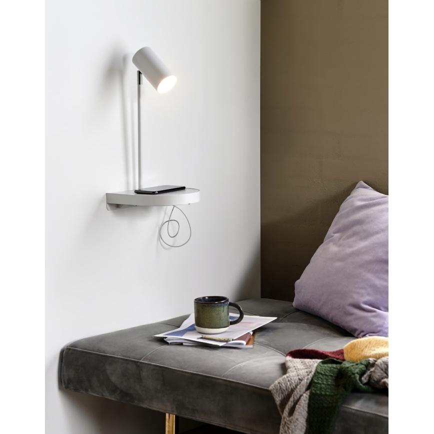 Nordlux - Aplique de parede com prateleira CODY 1xGU10/15W/230V branco