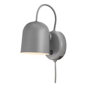 Nordlux - Aplique de parede com USB ANGLE 1xGU10/25W/230V cinzento