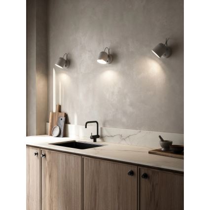 Nordlux - Aplique de parede com USB ANGLE 1xGU10/25W/230V cinzento