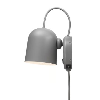 Nordlux - Aplique de parede com USB ANGLE 1xGU10/25W/230V cinzento