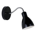 Nordlux - Aplique de parede CYCLONE 1xE14/15W/230V preto