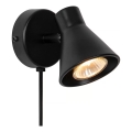 Nordlux - Aplique de parede EIK 1xGU10/35W/230V preto