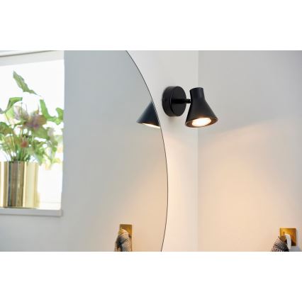 Nordlux - Aplique de parede EIK 1xGU10/35W/230V preto