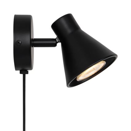 Nordlux - Aplique de parede EIK 1xGU10/35W/230V preto