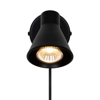 Nordlux - Aplique de parede EIK 1xGU10/35W/230V preto
