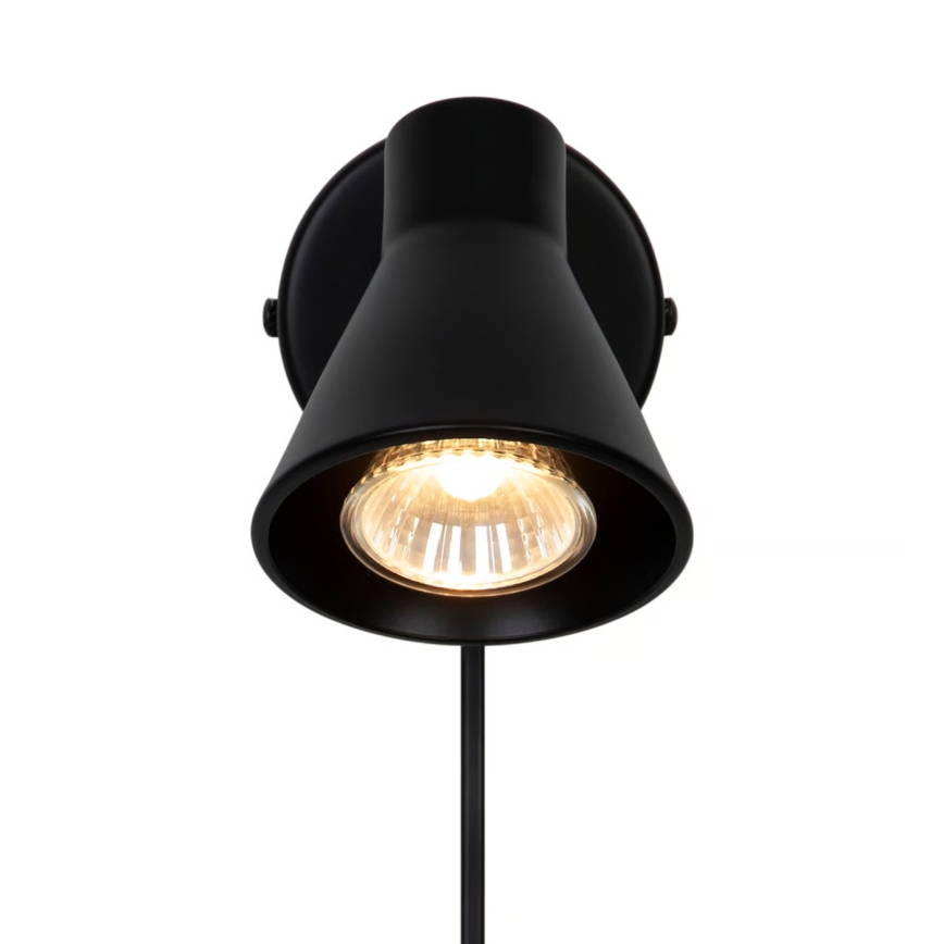 Nordlux - Aplique de parede EIK 1xGU10/35W/230V preto