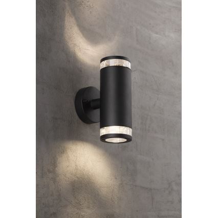 Nordlux - Aplique de parede exterior BIRK 2xGU10/28W/230V IP44