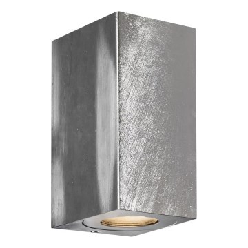 Nordlux - Aplique de parede exterior CANTO 2xGU10/28W/230V IP44 prateado