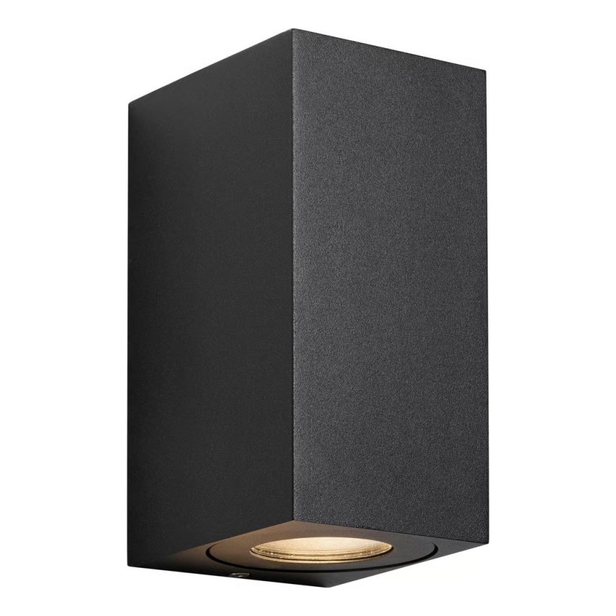 Nordlux - Aplique de parede exterior CANTO 2xGU10/28W/230V IP44 preto