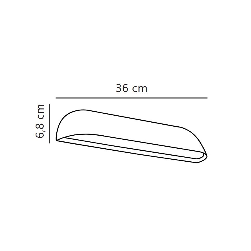 Nordlux - Aplique de parede exterior FRONT LED/11W/230V IP44