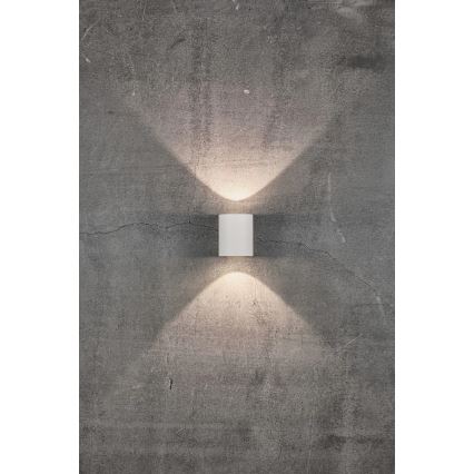 Nordlux - Aplique de parede exterior LED CANTO 2xLED/6W/230V IP44 branco