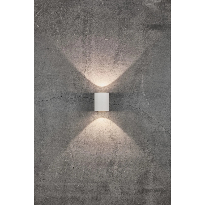 Nordlux - Aplique de parede exterior LED CANTO 2xLED/6W/230V IP44 branco