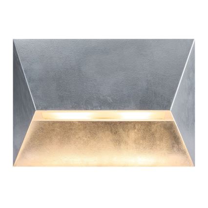 Nordlux - Aplique de parede exterior PONTIO 2xGU10/25W/230V IP54 prateado
