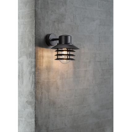 Nordlux - Aplique de parede exterior VEJERS 1xE27/60W/230V IP54 preto