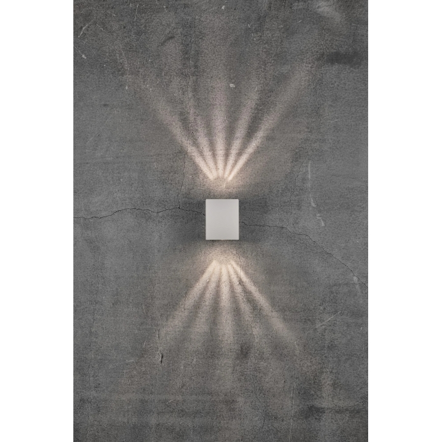 Nordlux - Aplique de parede LED para exterior CANTO 2xLED/6W/230V IP44 branco