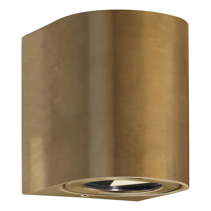 Nordlux - Aplique de parede LED para exterior CANTO 2xLED/6W/230V IP44 latão
