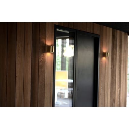 Nordlux - Aplique de parede LED para exterior CANTO 2xLED/6W/230V IP44 latão