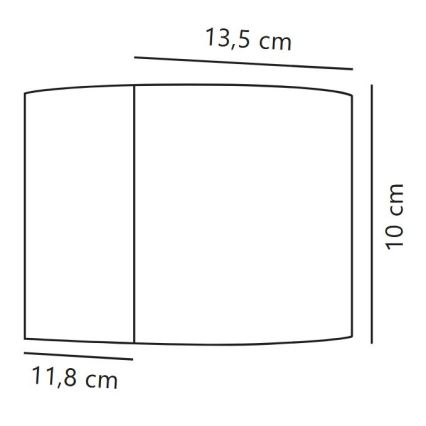 Nordlux - Aplique de parede LED para exterior MILDA LED/4,9W/230V IP44 antracite