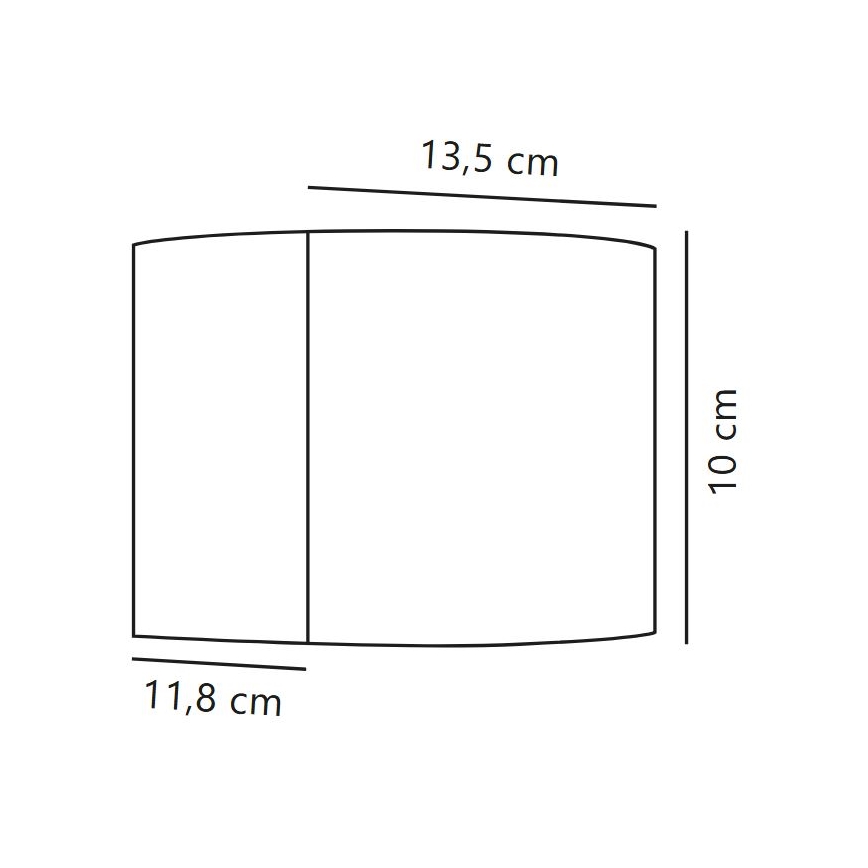 Nordlux - Aplique de parede LED para exterior MILDA LED/4,9W/230V IP44 antracite